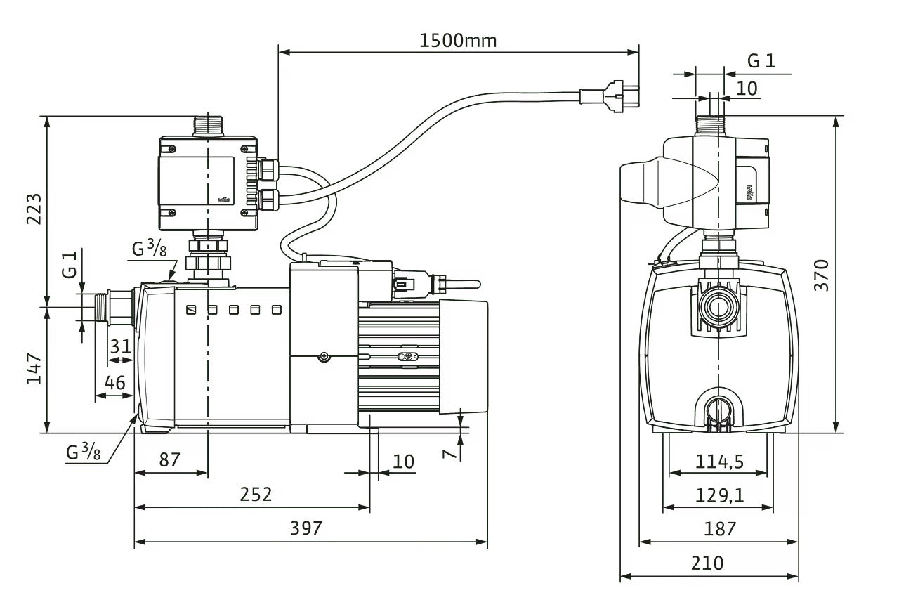 Wilo Multi Stage Centrifugal Pump HiMulti 3C1-44 - Water Pump Clenz